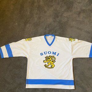 Rare and Vintage Team Finland Hockey Jersey Size L